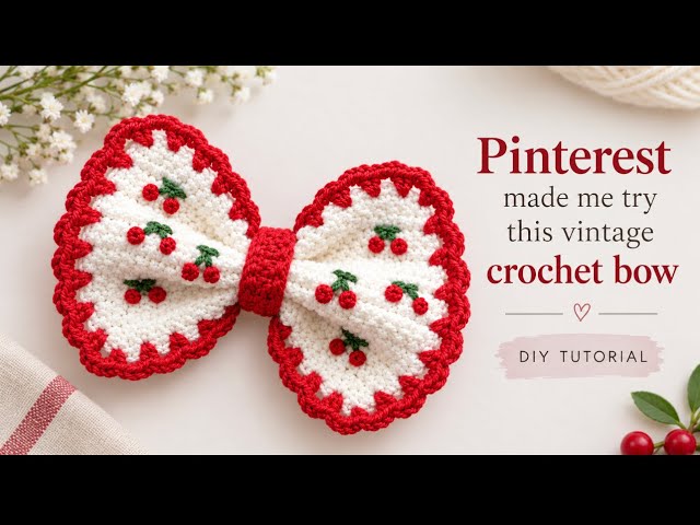 How to Make a Crochet Bow 🎀 | Easy Crochet Bow Tutorial for Beginners