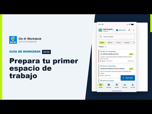 Prepara tu primer espacio de trabajo