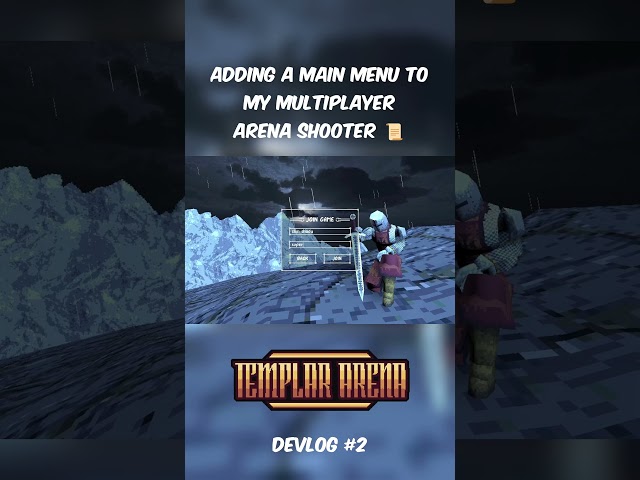 Adding A Main Menu To My Multiplayer Arena Shooter 📜