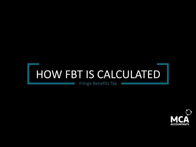 How FBT is Calculated