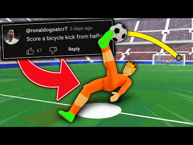 I Tried YOUR IMPOSSIBLE Challenges in Realistic Street Soccer!