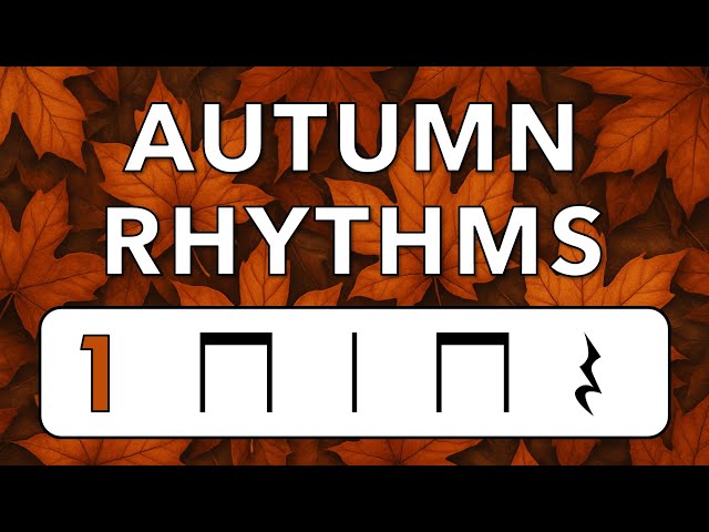 Find the Rhythm 🍂 8th Notes Autumn Game for Kids