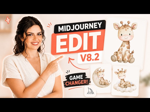 How to Create Consistent AI Clipart with Midjourney V8.2 | New Edit Model