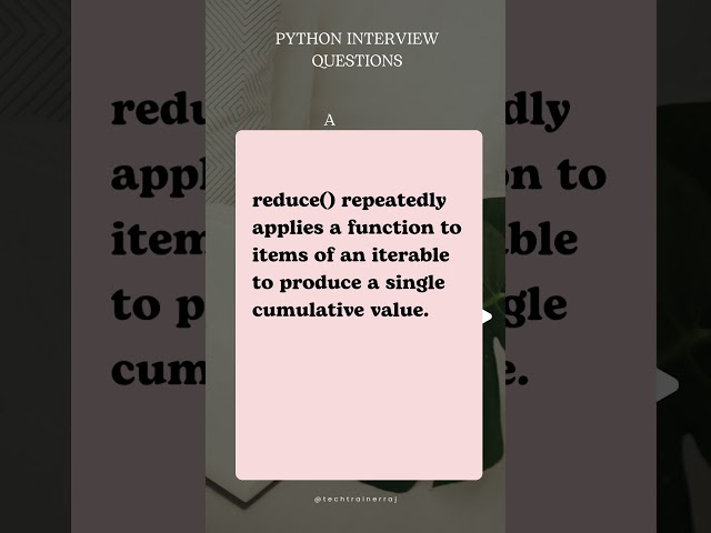Python Interview Questions and Answers #PythonInterviewQuestions #LearnPython #TechInterviews