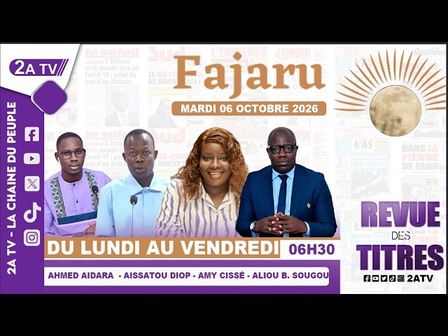 FAJARU du Mardi 06 Octobre 2026