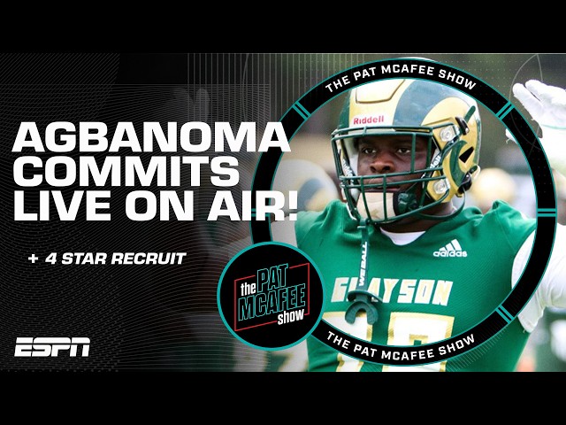 4⭐️ OL recruit Jordan Agbanoma COMMITS TO NEBRASKA! 👏 | The Pat McAfee Show