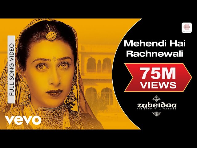 A.R. Rahman - Mehendi Hai Rachnewali Best Video|Zubeidaa|Karisma Kapoor|Alka Yagnik
