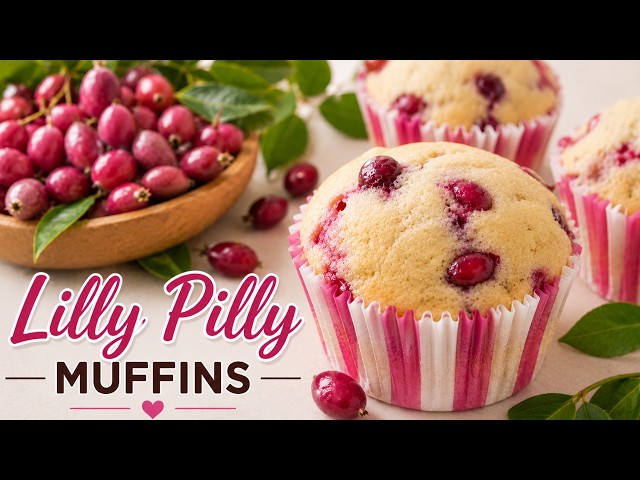 From Garden to Muffins | Homemade Lilly Pilly Muffins with Homegrown Fruit
