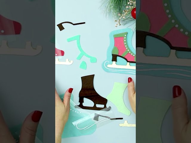 Felt ornament diy: ice skate ⛸