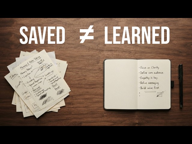 Why Your Notes Aren't Helping You Learn
