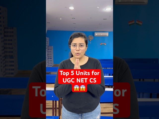 UGC NET COMPUTER SCIENCE TOP 5 UNITS #shorts
