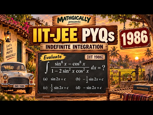 IIT-JEE INDEFINITE INTEGRATION PYQ | IIT 1986 MATHS QUESTION WITH EASY SOLUTION