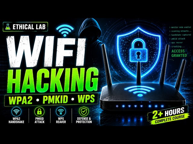 WiFi Hacking Course 🔥 WPA2, PMKID, WPS & Handshake Explained | Ethical Hacking #1