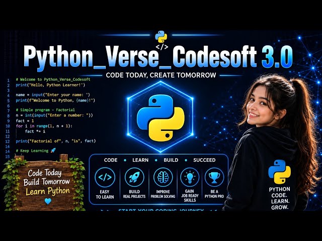 🐍 𝐏𝐲𝐭𝐡𝐨𝐧 𝐏𝐫𝐨𝐠𝐫𝐚𝐦𝐦𝐢𝐧𝐠 🐍 | 𝐋𝐞𝐚𝐫𝐧 𝐏𝐲𝐭𝐡𝐨𝐧 & 𝐁𝐮𝐢𝐥𝐝 𝐘𝐨𝐮𝐫 𝐅𝐮𝐭𝐮𝐫𝐞 🚀