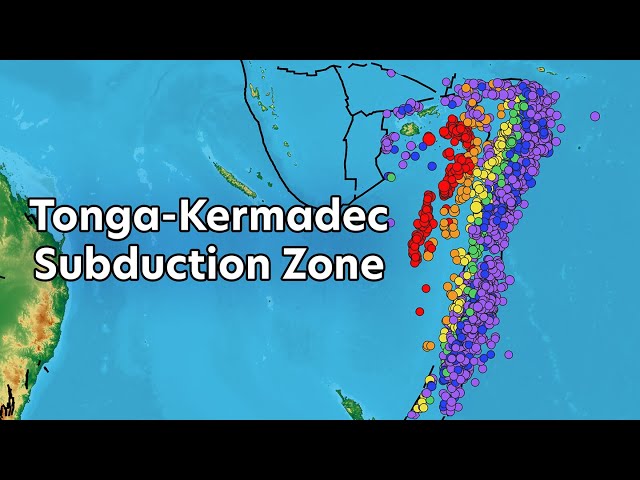 Tectonics, Earthquakes, & Volcanoes of the Tonga-Kermadec Subduction Zone