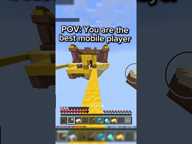 being the best minecraft mobile player is hard