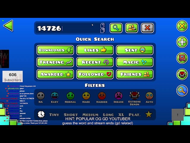 GD LEVEL REQUESTS + ICON RATINGS / LIVE 🔴