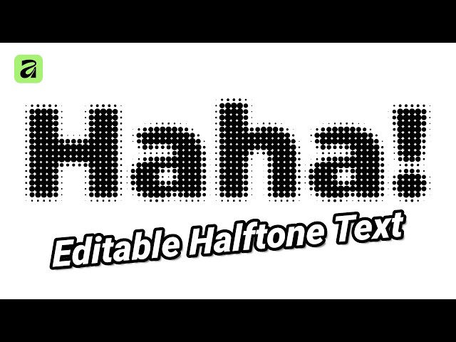 Editable Halftone Text Effect Tutorial in Affinity