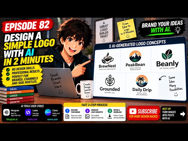 Design a Simple Logo with AI in 2 Minutes