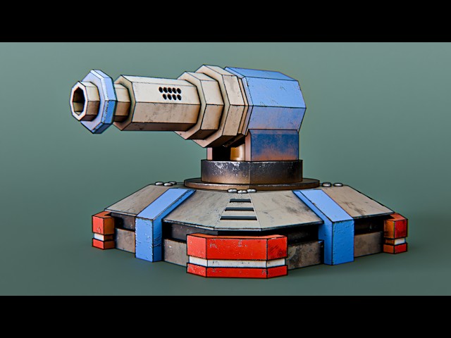 How to Model a Cannon in Blender 3D | Easy Blender Tutorial | NyxBlender3D