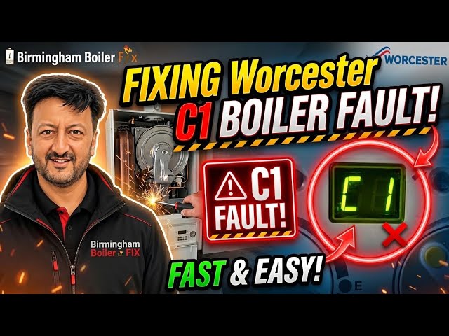 Worcester Bosch boiler diagnostic and repair C1 error code 