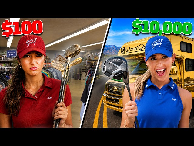 $100 vs $10,000 Thrift Shop Golf Challenge | Road Trip Ep. 6