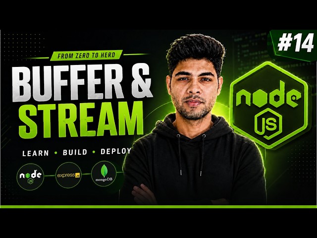 Buffer and Stream in Nodejs Explained | Master Memory & Data Flow