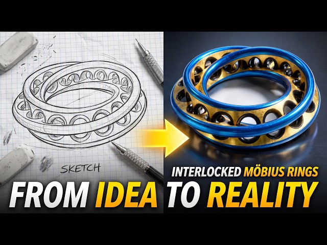 Autodesk Fusion - Interlocked Mobius Rings