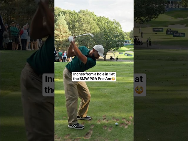 Nearly making a HOLE IN 1 at the BMW PGA Pro-Am🤯