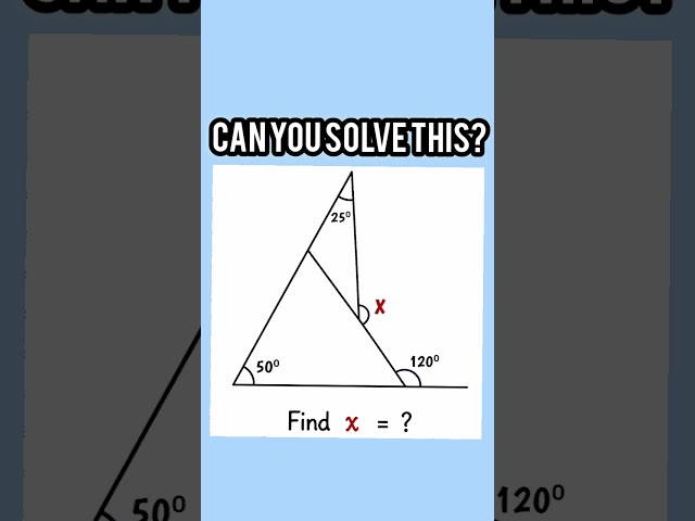 Can you solve this before the time runs out? #YouTubeShorts#Shorts#Reels#TikTokMath#EducationalShort