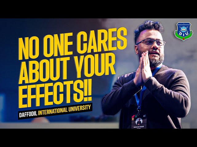NO ONE cares about your video effects!