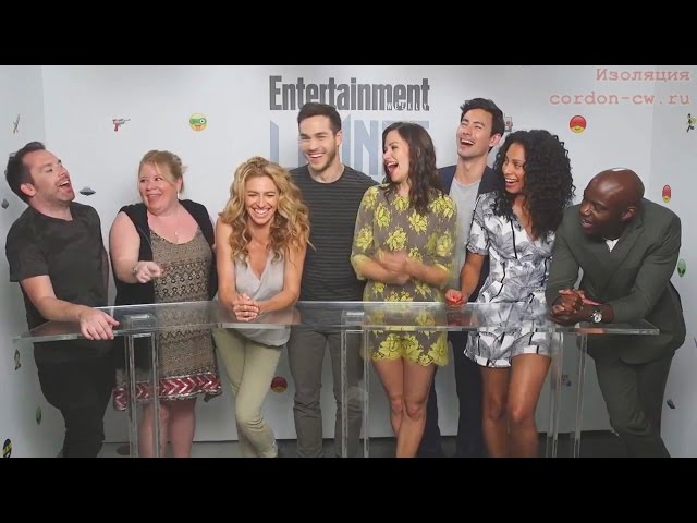 Claudia Black & Containment crew for EW 2015 interview