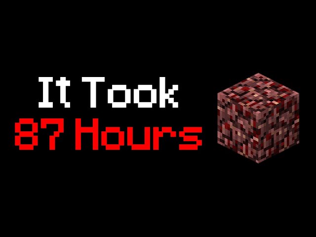 The Cost of 1 Netherrack in Minecraft's H̶a̶r̶d̶e̶s̶t̶ Mod