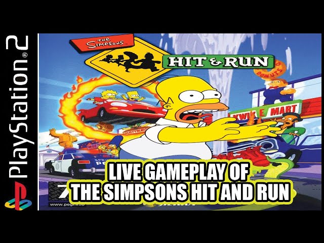 Live gameplay of The Simpsons Hit and Run!