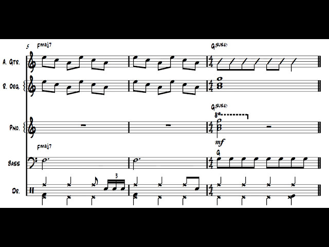 Kentucky Rain (Elvis Presley) - Arrangement for big band (Full score)
