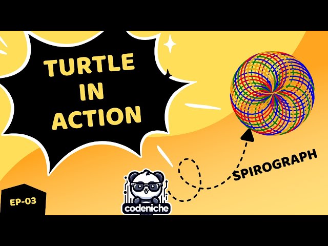 Draw Spirograph with Python Turtle | Episode-3