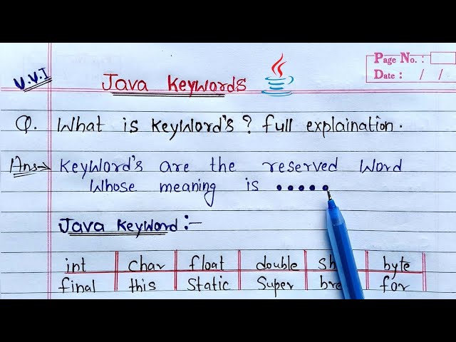 keywords in java (hindi) | Learn Coding
