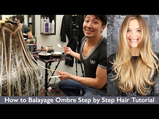 How to Balayage Ombre Step by Step Hair Painting