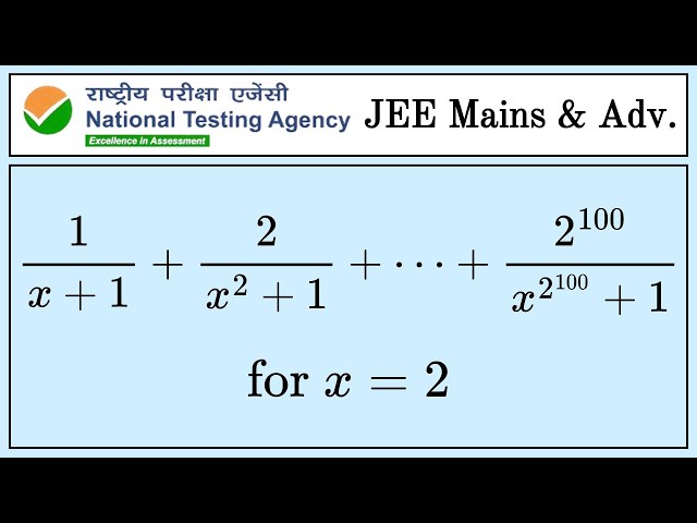 Challenging Finite Series for JEE Mains & Advanced