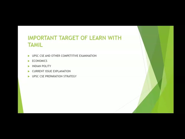 INTRODUCTION OF THE CHANNEL || WELCOME TO LEARN WITH TAMIL