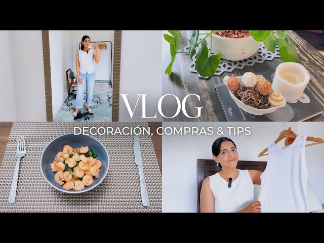 Vlog: decoración de segunda mano, prendas nuevas de cumpleaños y receta con camarones