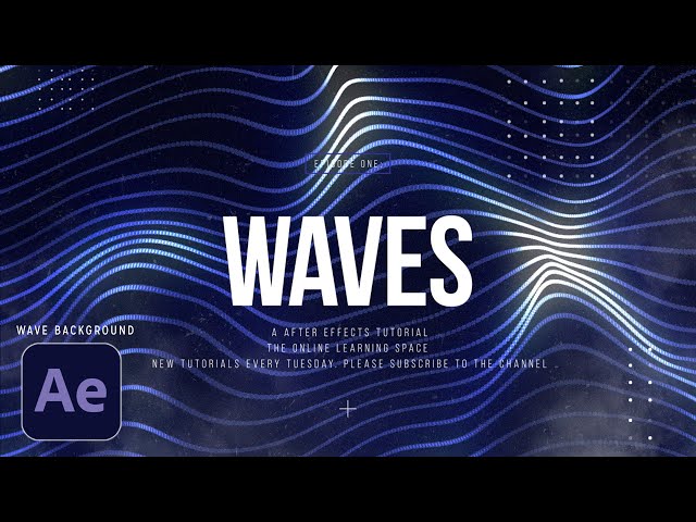 Wave Background Effect | After Effects Tutorial
