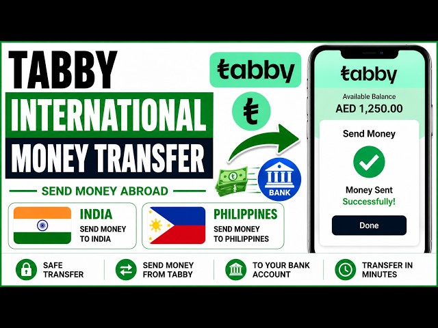 Tabby International Money Transfer EXPLAINED | How To send money from tabby to india
