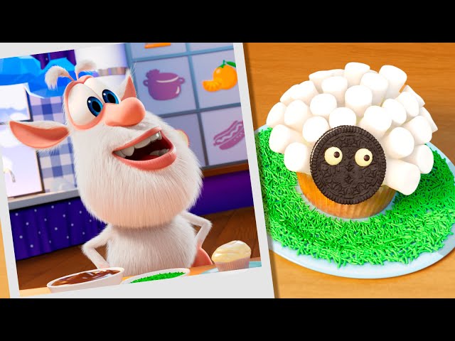 Booba: Food Puzzle ⬜ Tiere aus Marshmallows ⚪ Folge 10 - Lustige Trickfilme für Kinder