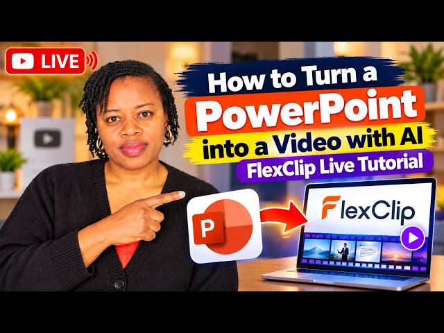  How to Turn a PowerPoint into a  Video Using AI | FlexClip Tutorial