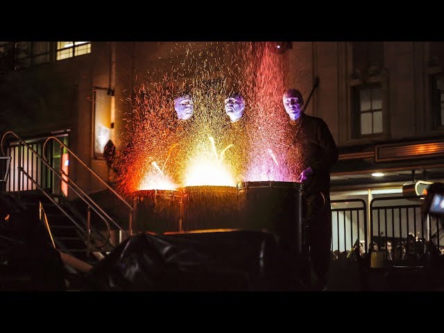 Blue Man Group street performance from Immerse Orlando 2019 - October 19, 2019 -  Downtown Orlando