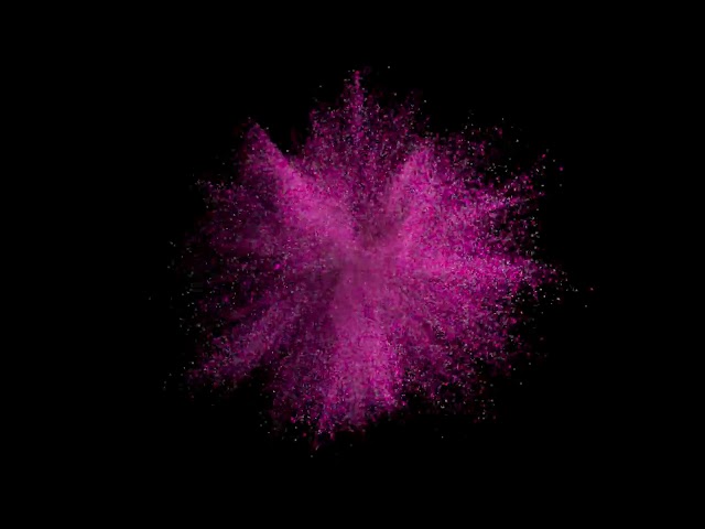 Explosion of Purple Powder in Delayed Action with Millions of Particles and Smoke #freedownload
