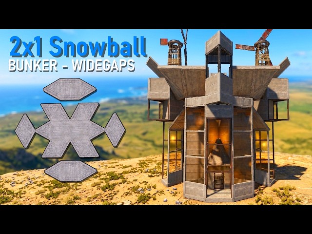 Rust 2x1 Bunker Base Design (My favorite 2x1 Base Design in RUST)