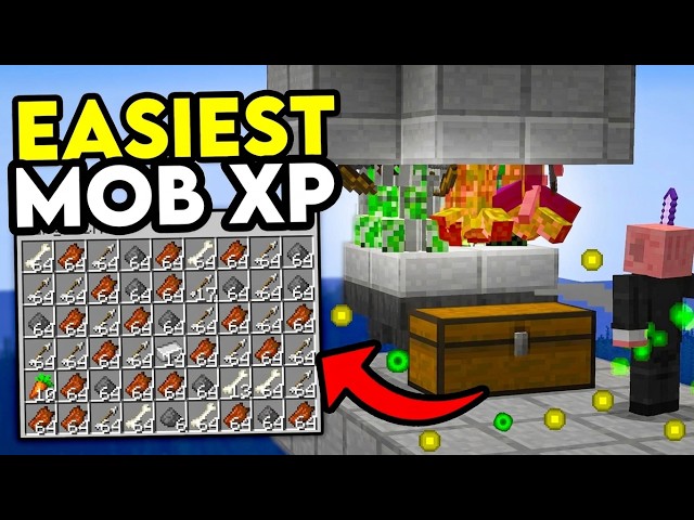 EASIEST MOB XP Farm Minecraft Bedrock & Java 1.21/26.2+!