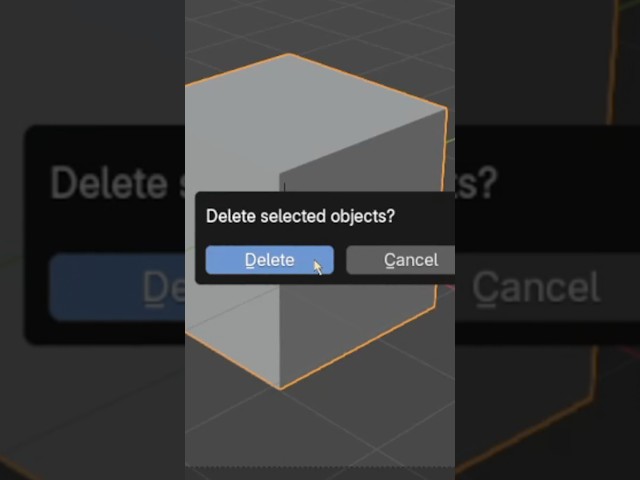 Did you actually delete the default cube?